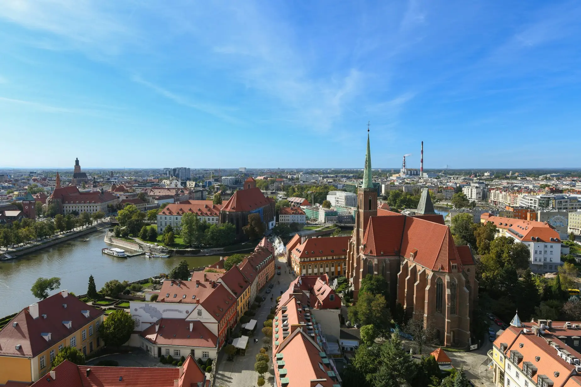 Aerial view of city buildings during daytime
